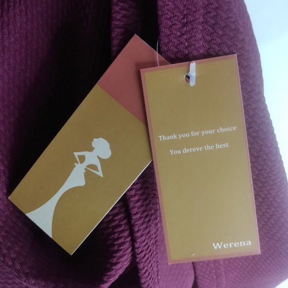 Werna Vogue Underwear Burgundy Pleated Skort Size Large - Picture 5 of 10